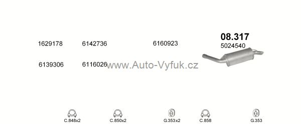 FORD SIERRA 2.8 SEDAN 10/1984-10/1987 2792ccm 110kW