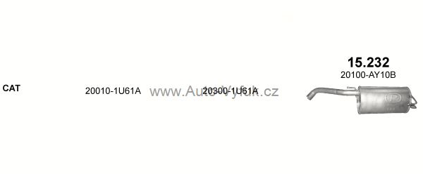 NISSAN NOTE 1.4 1/2006-10/2007 1386ccm 65kW kat.