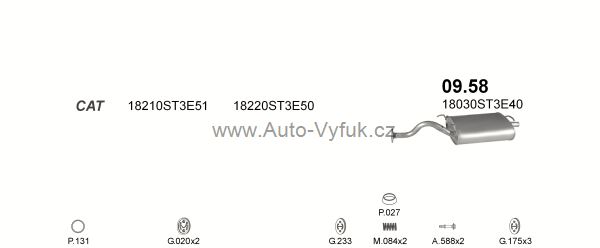 HONDA CIVIC 1.5 HATCHBACK 0/1995-5/1998 1493ccm 85kW kat.