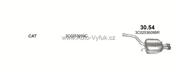 VOLKSWAGEN PASSAT CC 2.0 D 5/2008-11/2010 1968ccm 103kW kat.