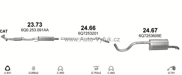 SKODA ROOMSTER 1.2 5/2006-1/2007 1198ccm 47kW kat.