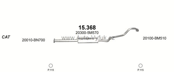 NISSAN ALMERA 1.5 D SEDAN 8/2002-11/2006 1461ccm 61kW kat.