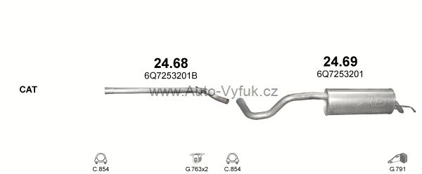 SKODA ROOMSTER 1.4 D 9/2006-3/2010 1422ccm 59kW kat.