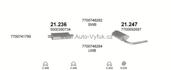 RENAULT TRAFIC 1.7 3/1989-9/1989 1721ccm 51kW