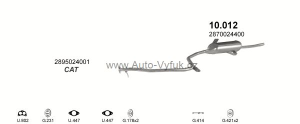 HYUNDAI PONY 1.3 SEDAN 8/1989-10/1994 1298ccm 50kW kat.