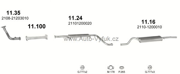 LADA 2110 1.5 SEDAN 1/1995-0/0 1499ccm 52kW kat.