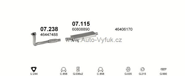 LANCIA DELTA 1.9 D HATCHBACK 10/1994-12/1999 1929ccm 65kW