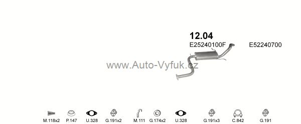 MAZDA 323 1.3 SEDAN 4/1987-6/1989 1324ccm 49kW kat.