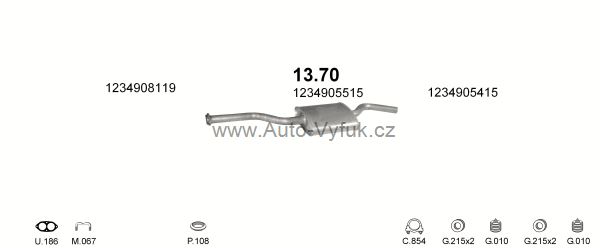 MERCEDES 200 - T123 2.0 KOMBI 0/1980-0/1985 1997ccm 80kW