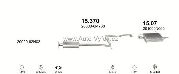 NISSAN ALMERA 2.0 D HATCHBACK 7/1995-11/1997 1974ccm 55kW