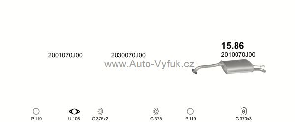 NISSAN PRIMERA 1.6 HATCHBACK, SEDAN 6/1990-0/1992 1597ccm 70kW