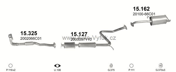 NISSAN SUNNY 2.0 D SEDAN 6/1992-0/1996 1974ccm 55kW