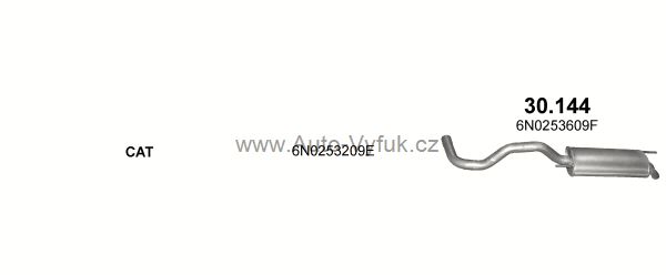 VOLKSWAGEN POLO 1.4 D HATCHBACK 9/2000-10/2001 1422ccm 55kW kat.