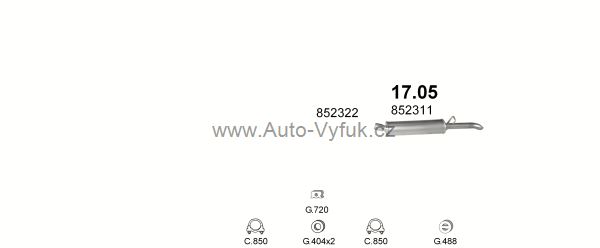 OPEL ASCONA B 2.0 D SEDAN 0/1978-0/1982 1988ccm 43kW