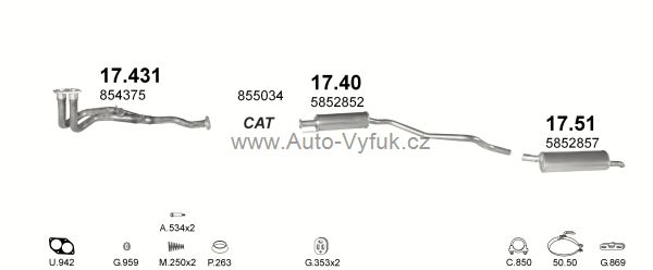 OPEL ASTRA F 2.0 KOMBI 1/1991-2/1998 1998ccm 85kW kat.