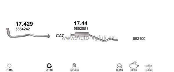 OPEL ASTRA F 1.7 D SEDAN 6/1992-2/1998 1686ccm 60kW kat.
