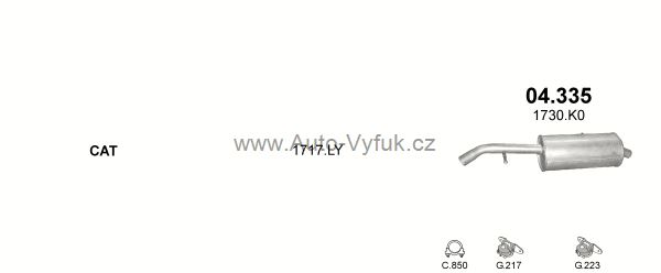 CITROEN C2 1.4 D 10/2005-0/2010 1398ccm 51kW kat.