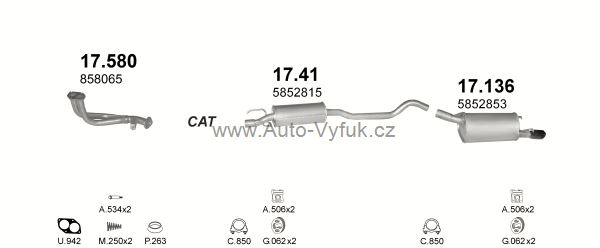 OPEL CORSA B 1.6 HATCHBACK,VAN 8/1994-12/2000 1598ccm 78kW kat.