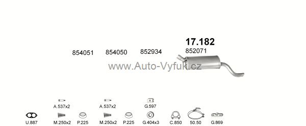 OPEL KADETT E COMBO 1.7 D VAN 0/1992-2/1994 1699ccm 42kW
