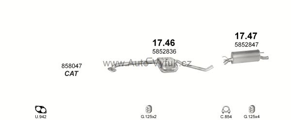 OPEL OMEGA B 2.0 SEDAN 4/1994-12/1999 1998ccm 83kW kat.