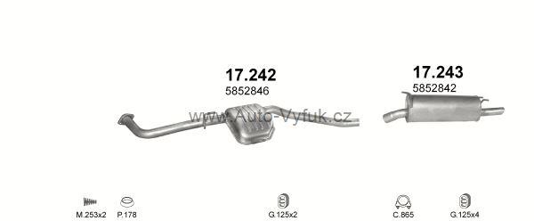 OPEL OMEGA B 2.5 D KOMBI 4/1994-12/1999 2498ccm 94kW kat.