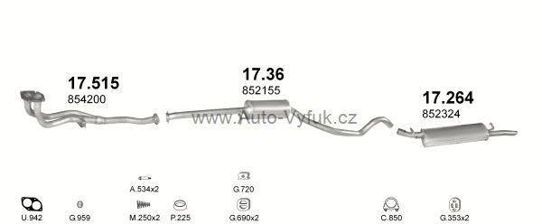 OPEL VECTRA A 1.4 HATCHBACK 7/1988-8/1992 1396ccm 55kW