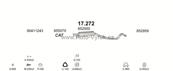 OPEL VECTRA A 2.0 SEDAN 0/1992-0/1995 1998ccm 110kW kat.
