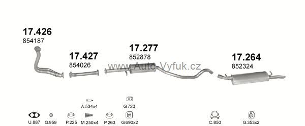 OPEL VECTRA A 1.7 D HATCHBACK 0/1988-0/1992 1699ccm 42kW