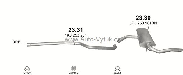 SEAT ALTEA XL 1.9 D 10/2006-9/2010 1896ccm 77kW kat.