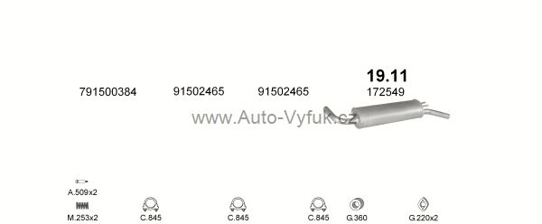 PEUGEOT 104 1.2 HATCHBACK 0/1980-0/1984 1219ccm 42kW