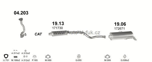 PEUGEOT 106 1.5 D HATCHBACK 7/1994-11/1999 1527ccm 42kW kat.