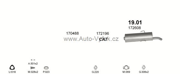 PEUGEOT 205 1.1 HATCHBACK 7/1987-0/1992 1124ccm 40kW kat.