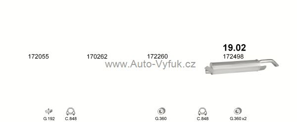 PEUGEOT 305 1.5 SEDAN 0/1977-0/1982 1472ccm 54kW