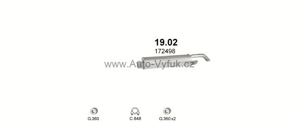 PEUGEOT 305 1.6 SEDAN 0/1986-0/1987 1580ccm 54kW kat.