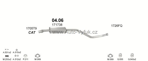 PEUGEOT 306 1.8 CABRIO 3/1994-4/1999 1761ccm 76kW kat.