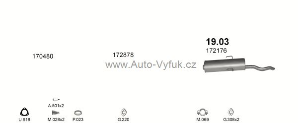 PEUGEOT 309 1.4 HATCHBACK 10/1989-0/1992 1360ccm kW