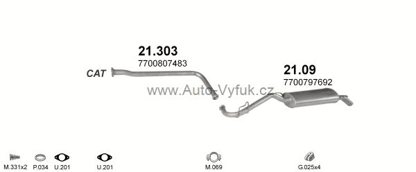 RENAULT CLIO 1.2 HATCHBACK 7/1994-0/1997 1171ccm 44kW kat.