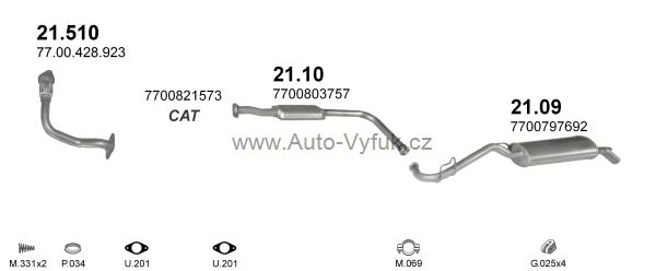 RENAULT CLIO 1.2 HATCHBACK 7/1994-3/1998 1171ccm 44kW kat.