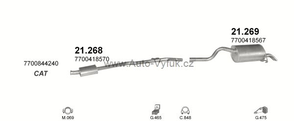 RENAULT CLIO II 1.4 HATCHBACK 3/1998-10/2001 1390ccm 55kW kat.