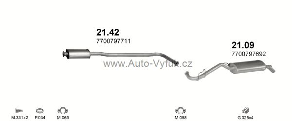 RENAULT CLIO 1.9 D HATCHBACK 4/1990-0/1997 1870ccm 48kW