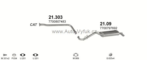 RENAULT CLIO 1.9 D HATCHBACK 5/1990-5/1997 1870ccm 48kW kat.
