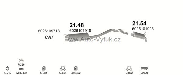 RENAULT ESPACE II 2.2 VAN 4/1994-11/1996 2165ccm 84kW kat.