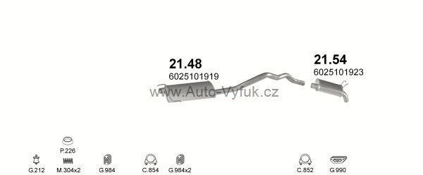 RENAULT ESPACE II 2.1 D VAN 1/1991-0/1996 2068ccm 65kW kat.