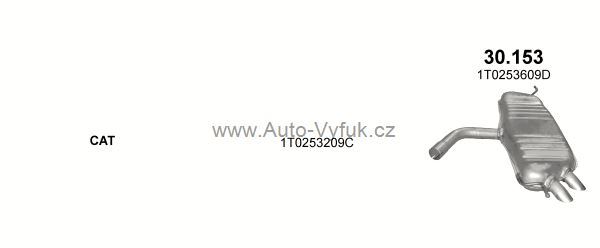 VOLKSWAGEN TOURAN 1.9 D 2/2003-5/2004 1896ccm 74-77kW kat.