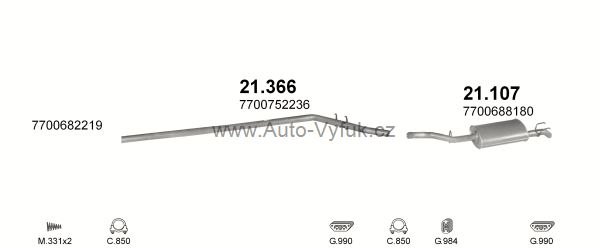 RENAULT R9 1.1 SEDAN 7/1983-9/1986 1108ccm 35kW