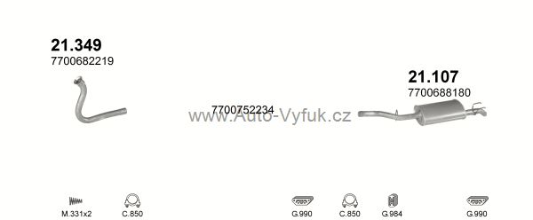 RENAULT R9 1.6 D SEDAN 12/1982-9/1985 1595ccm 40kW