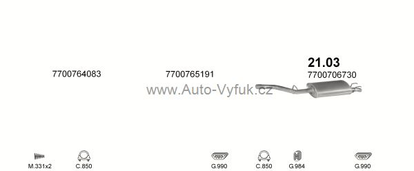 RENAULT R11 1.2 HATCHBACK 9/1985-0/1990 1237ccm 40kW