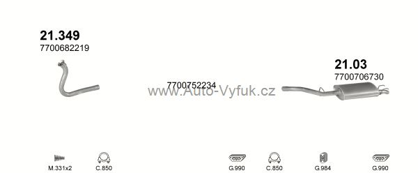 RENAULT R11 1.4 HATCHBACK 2/1983-9/1985 1397ccm 53kW