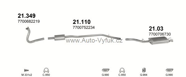 RENAULT R11 1.6 D HATCHBACK 7/1983-9/1985 1596ccm 40kW