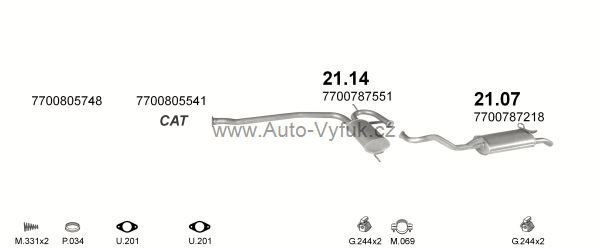 RENAULT R19 1.4 LIFTBACK 6/1992-0/1996 1390ccm 58kW kat.